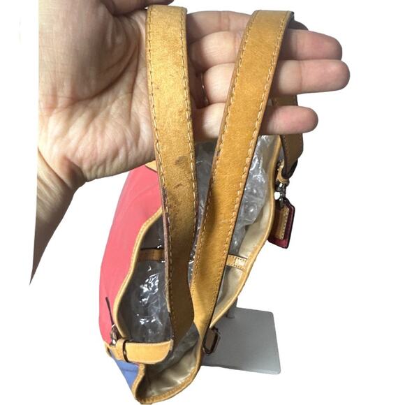 COACH Color Block Shoulder Tote Bag - Picture 7 of 13